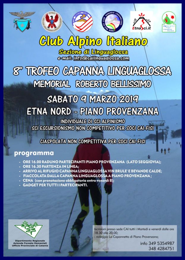 Etna Nord - il 9 Marzo torna il trofeo Capanna Linguaglossa. Sci alpinistica, ciaspolata e fiaccolata da non perdere