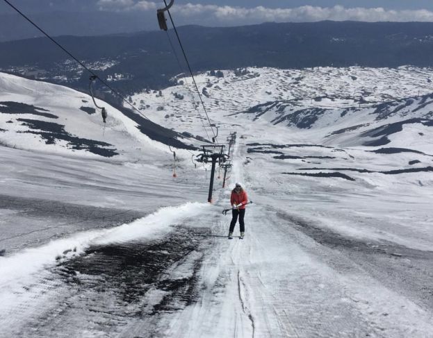 20.3.2019 Etna - Da domani piste da sci chiuse. Si continua in fuoripista